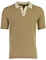 Beige poloshirt Mos Mosh normale fit stretch