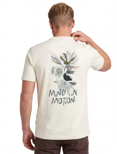 Mos Mosh T-shirt mos mosh beige met back print