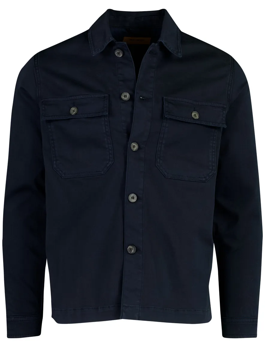 Mos Mosh overshirt donkerblauw