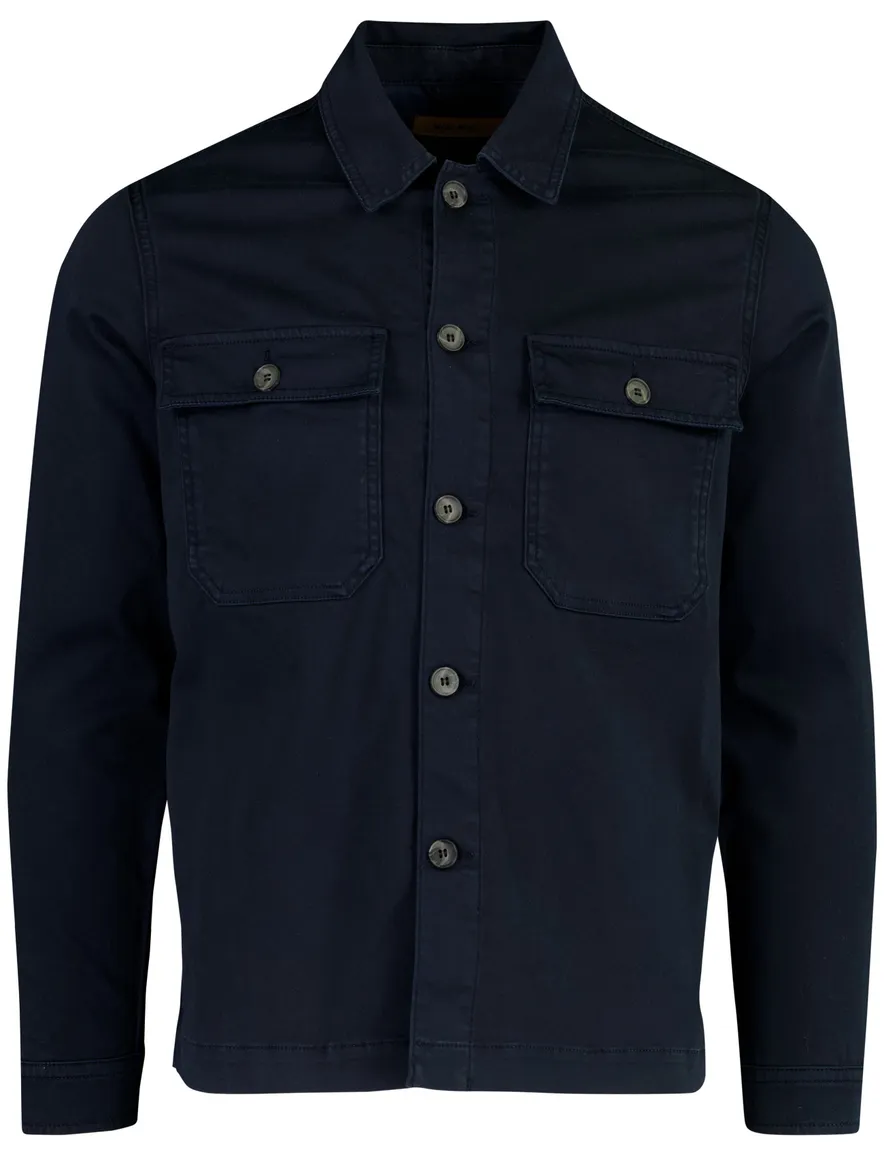 Overshirt Mos Mosh navy met knopen