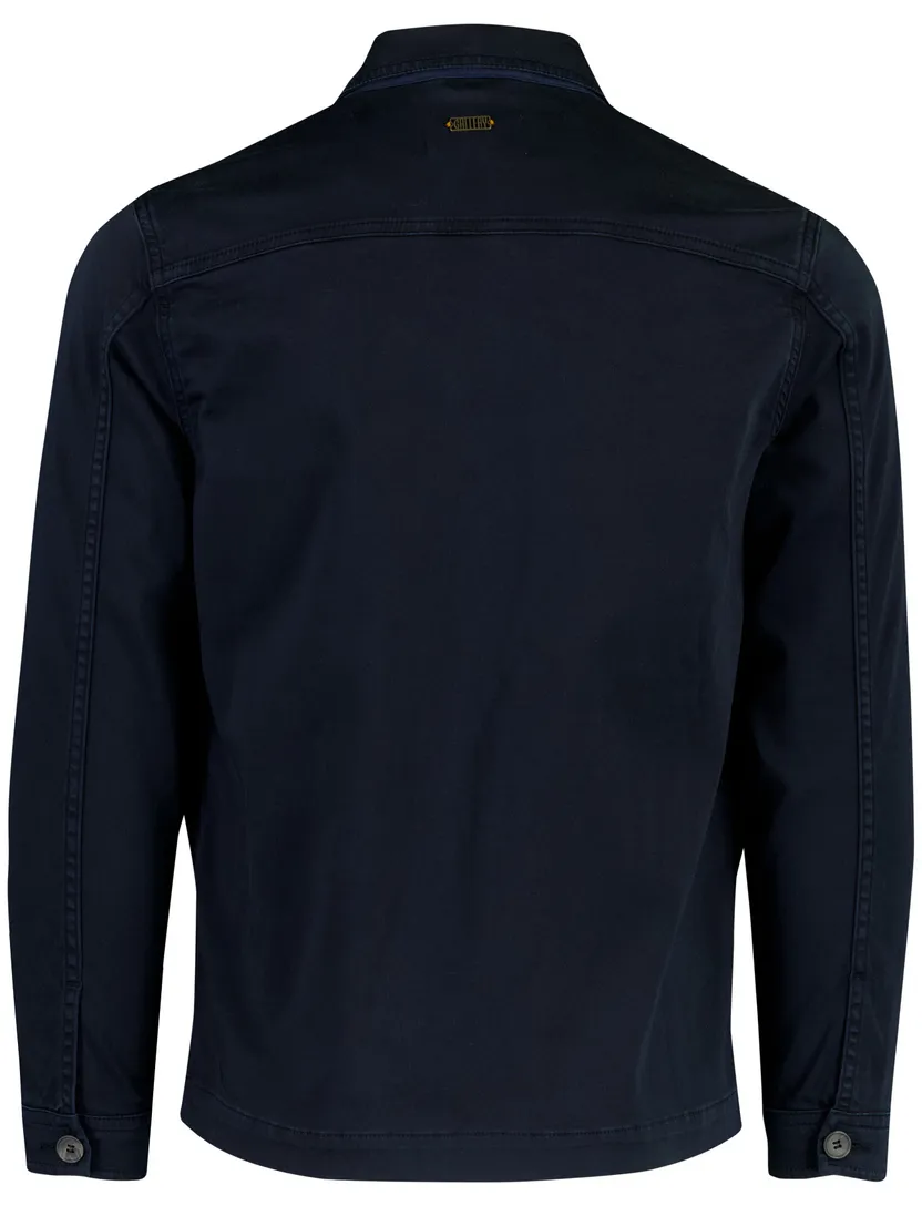 Navy met borstzakken Mos Mosh overshirt
