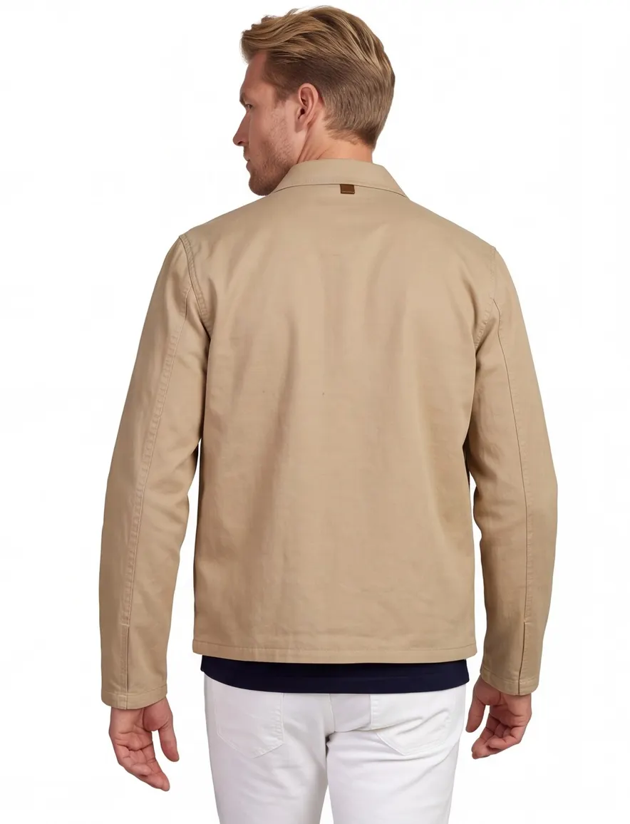 Overshirt Mos Mosh bruin met knopen