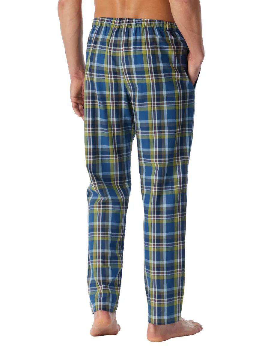 Pyjama Schiesser blauw kobalt