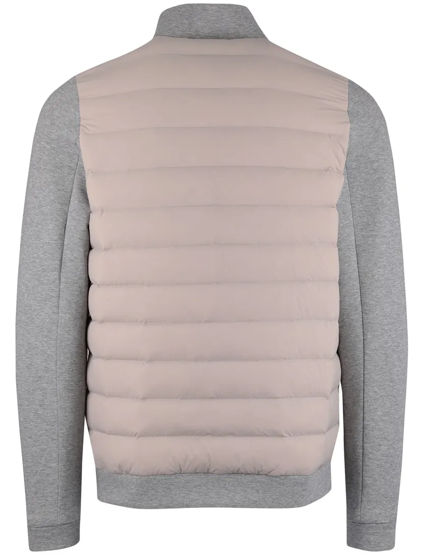 zomerjas Cavallaro Herlanio beige en grijs normale fit