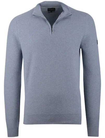 Cavallaro Trui blauw Cavallaro half zip rits