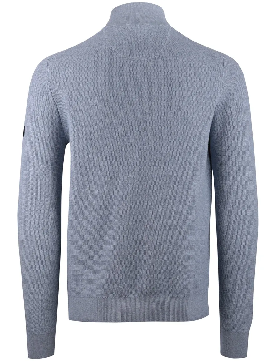 Cavallaro Levanzio half zip trui blauw