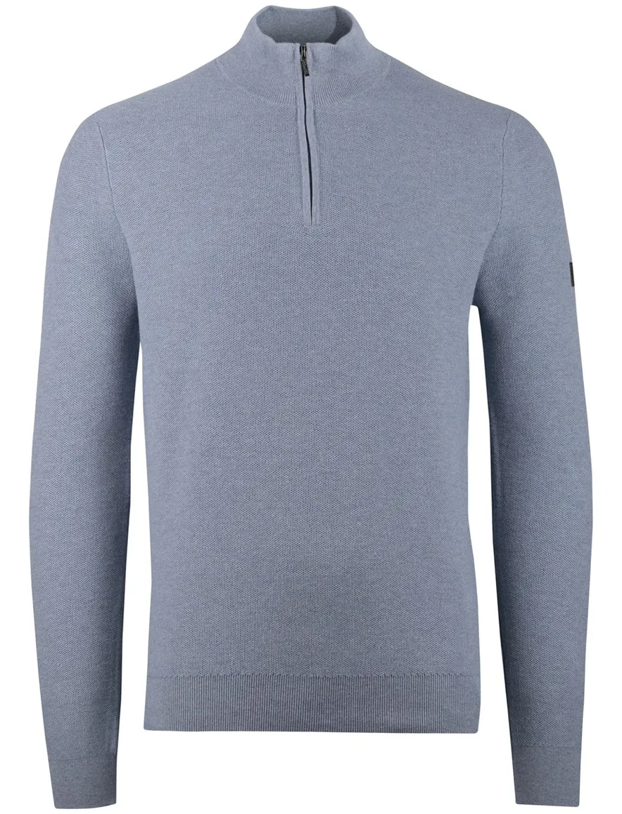 Cavallaro Levanzio half zip trui blauw