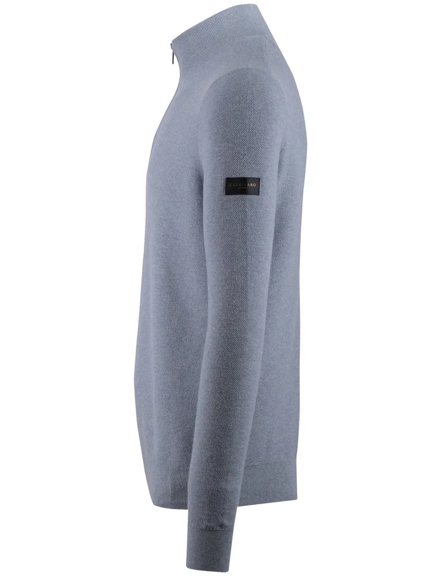 Cavallaro Levanzio half zip trui blauw