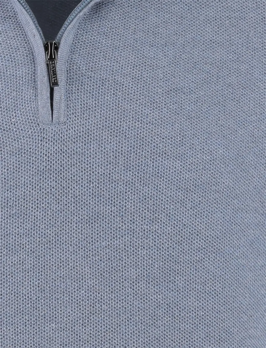 Cavallaro Levanzio half zip trui blauw