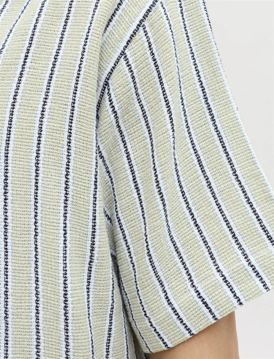 Plus Size Jack & Jones overhemd korte mouw groen