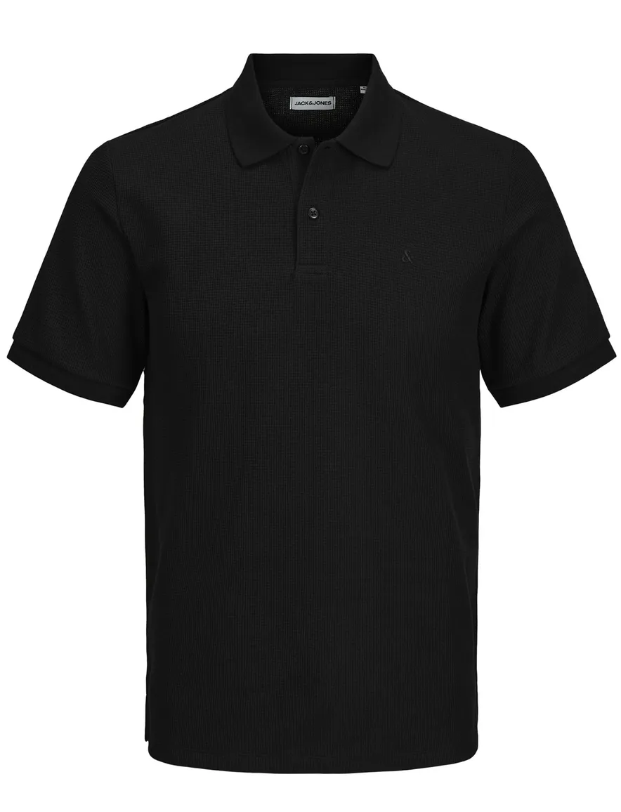 Jack & Jones poloshirt zwart Plus Size