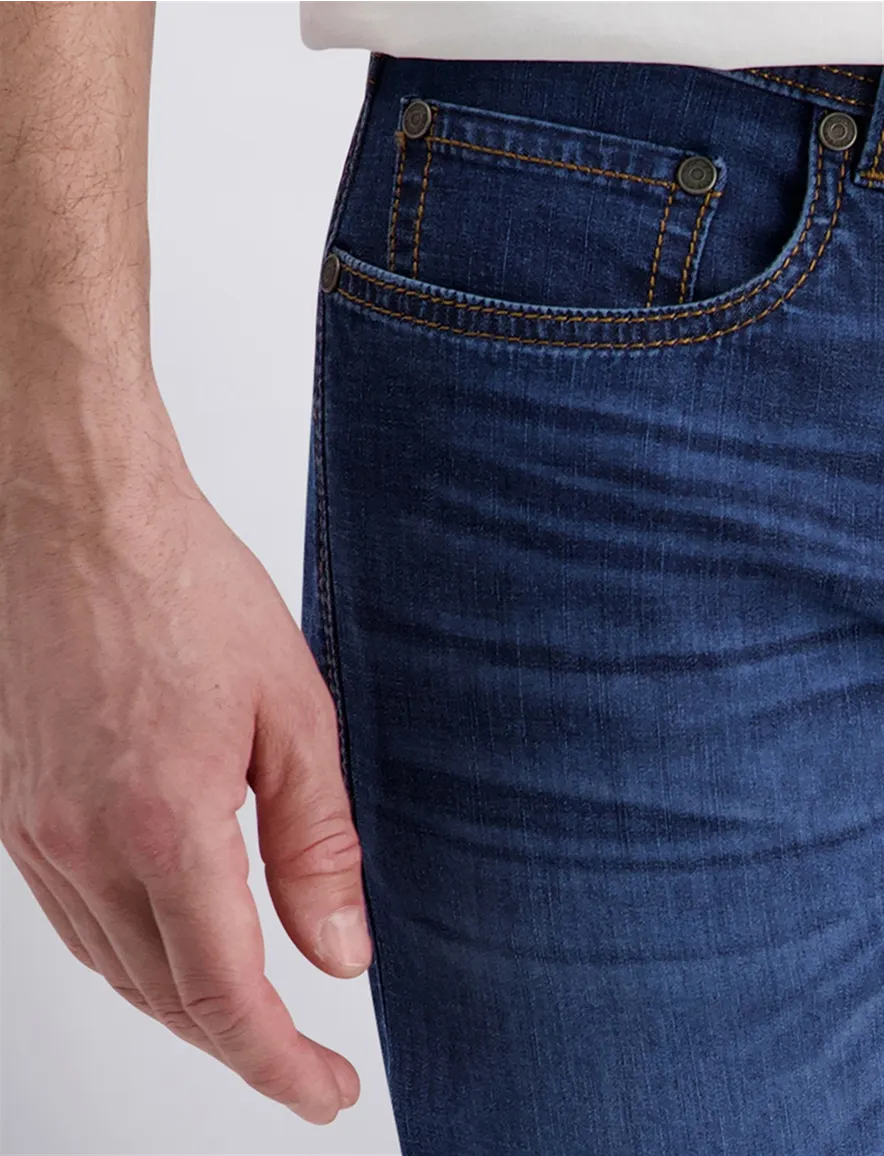 Pierre Cardin shorts 5-pocket blauw katoen