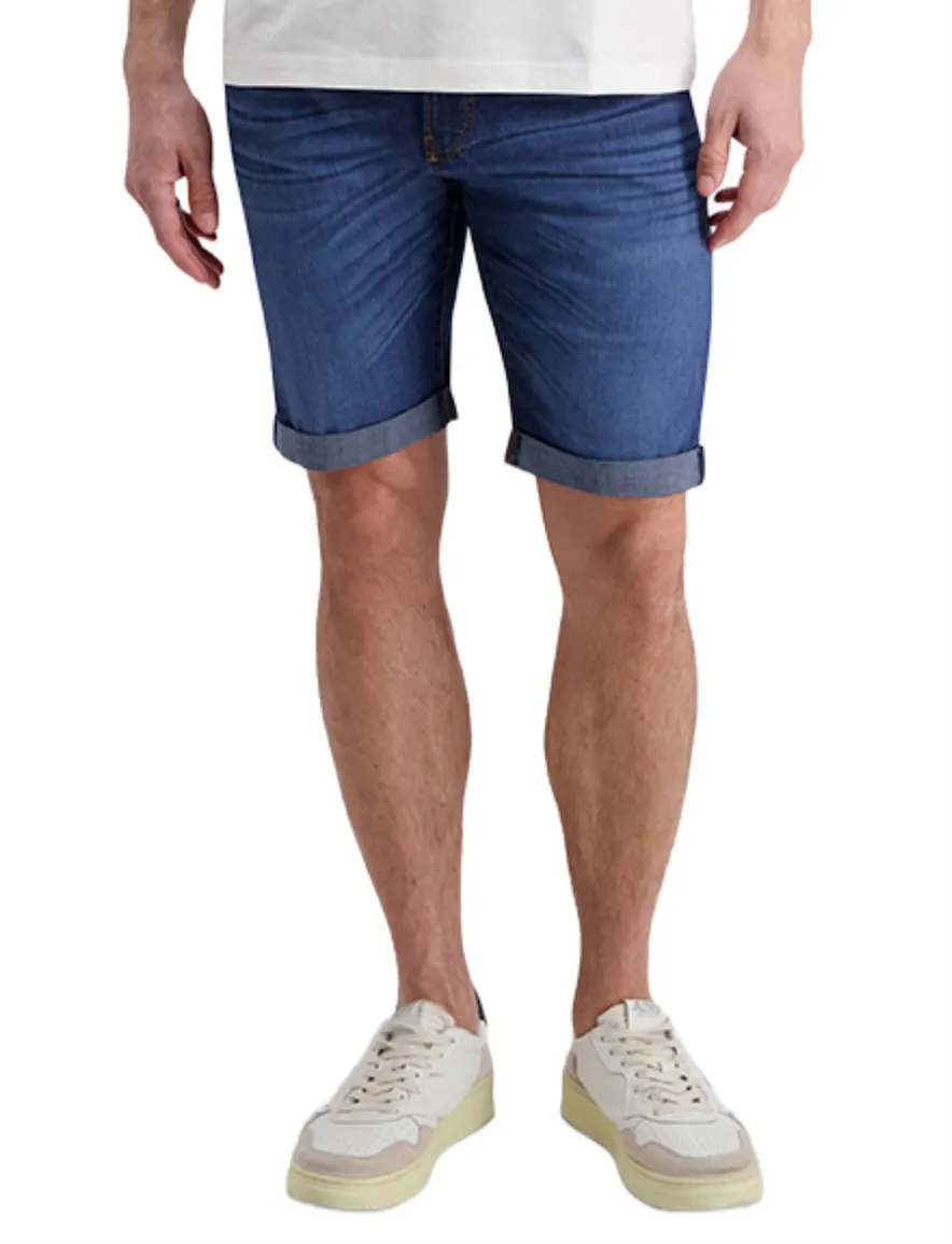 Pierre Cardin shorts 5-pocket blauw katoen