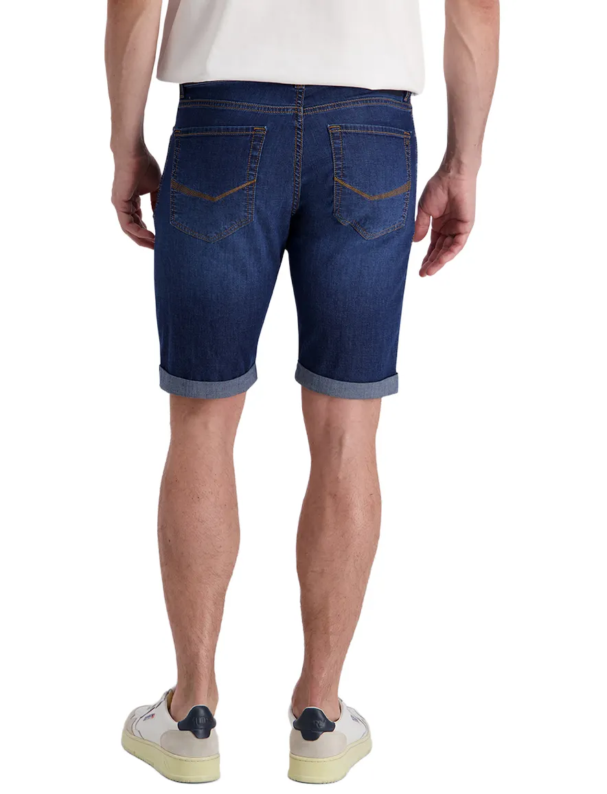 Pierre Cardin shorts 5-pocket blauw katoen