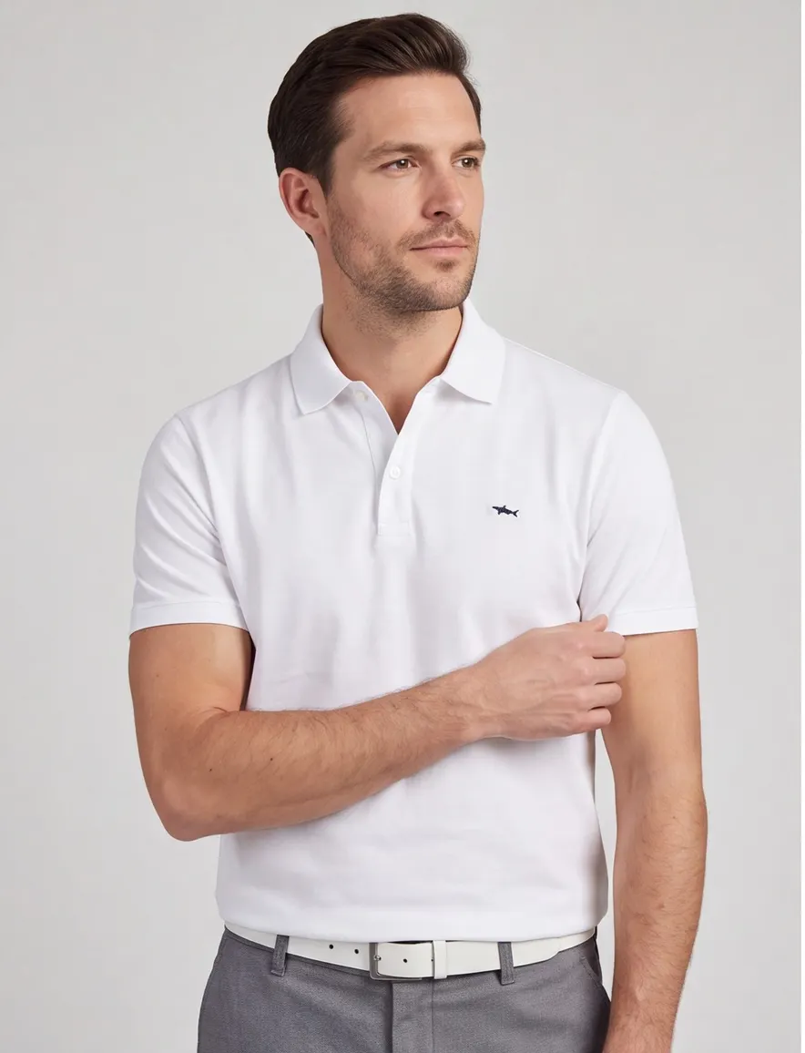 Paul & Shark poloshirt wit piqué