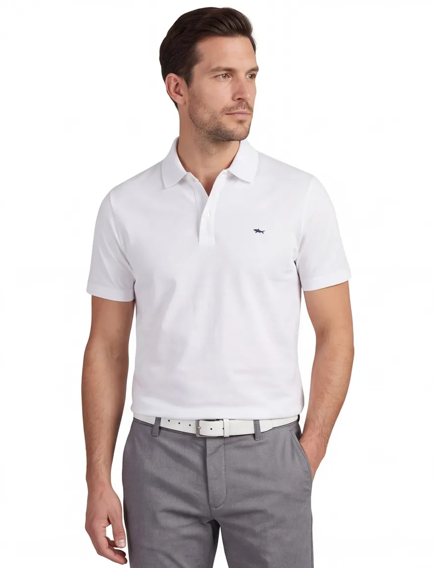 Paul & Shark poloshirt wit piqué