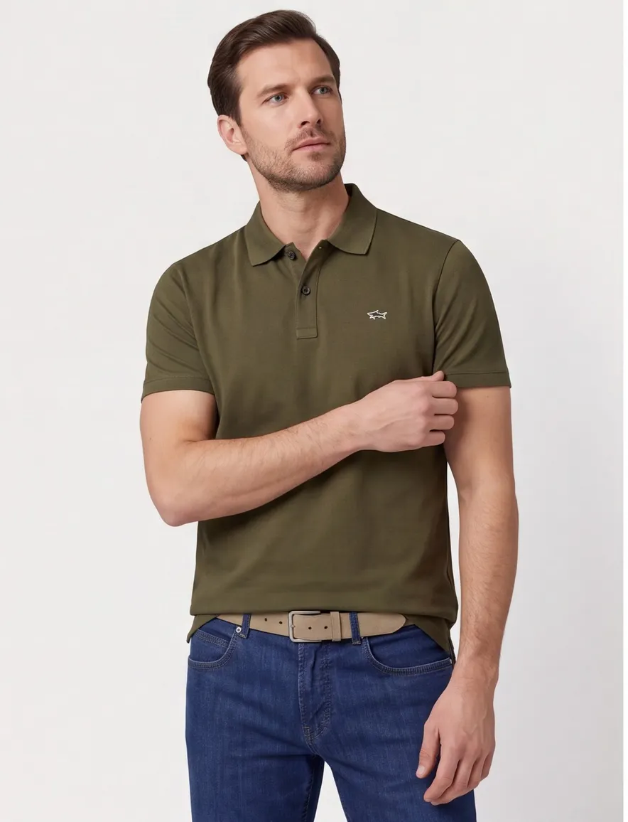 Paul & Shark Poloshirt Olijfgroen