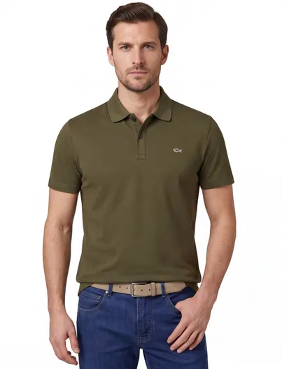 Paul & Shark Paul & Shark Poloshirt Olijfgroen