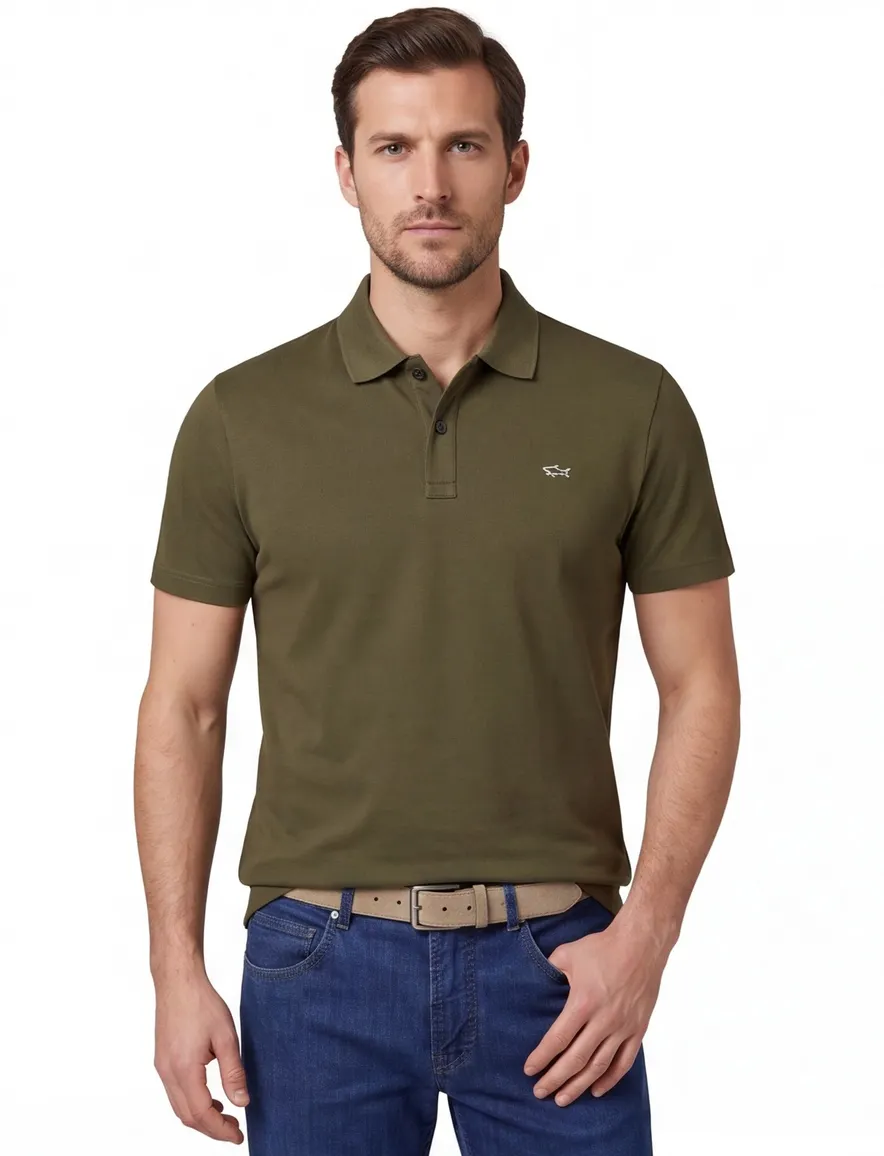 Paul & Shark Poloshirt Olijfgroen