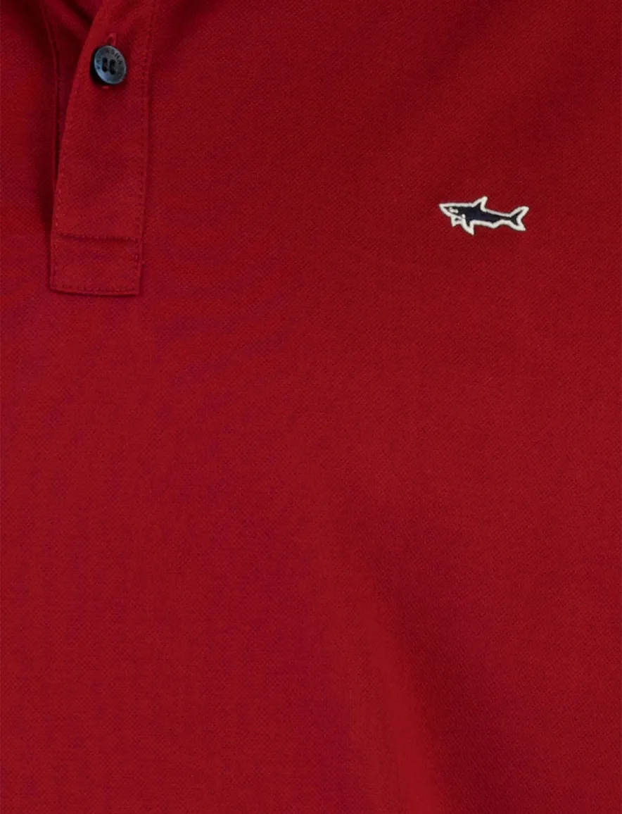 Poloshirt Paul & Shark bordeaux wijde fit