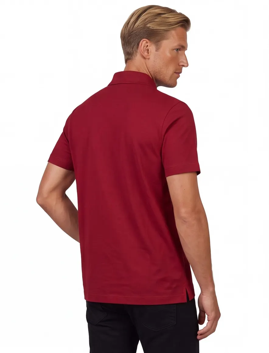 Poloshirt Paul & Shark bordeaux wijde fit
