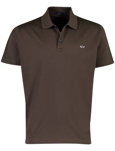 Paul & Shark Paul & Shark poloshirt piqué bruin