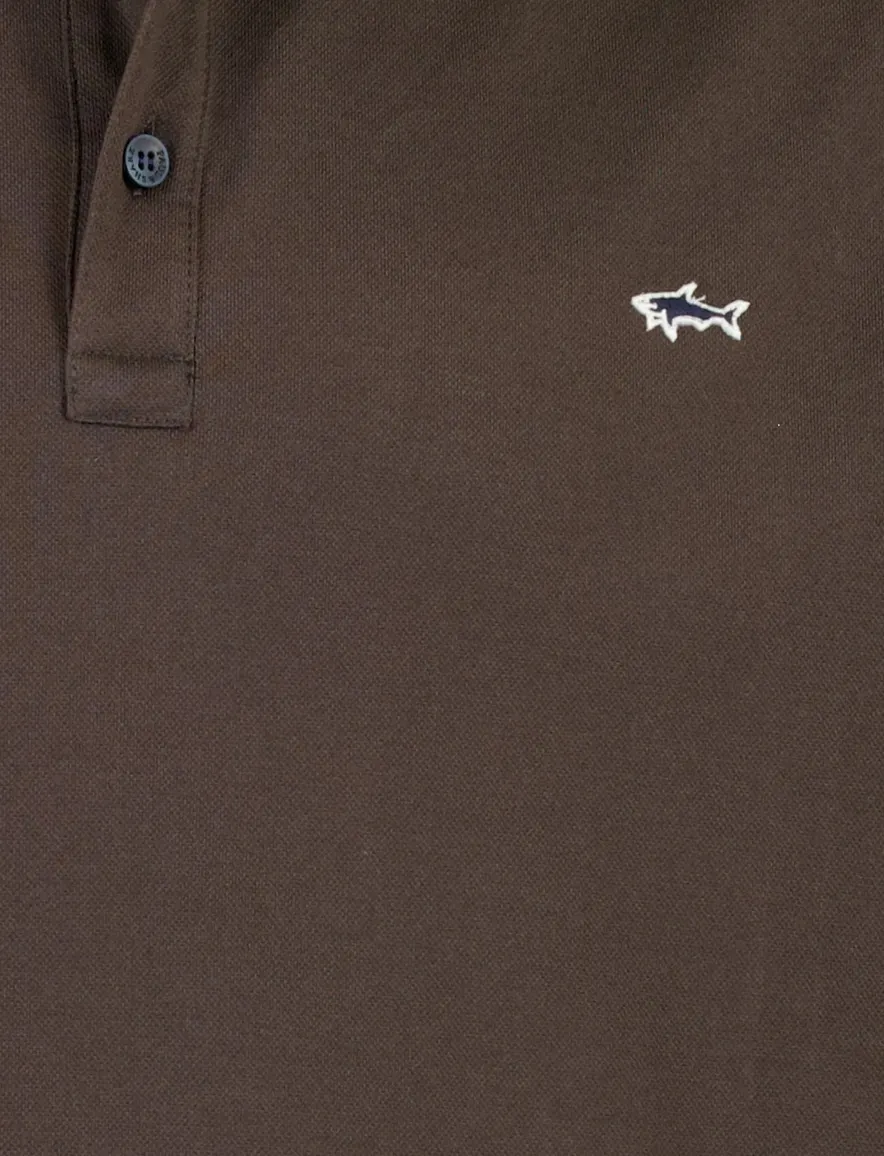 Paul & Shark poloshirt piqué bruin