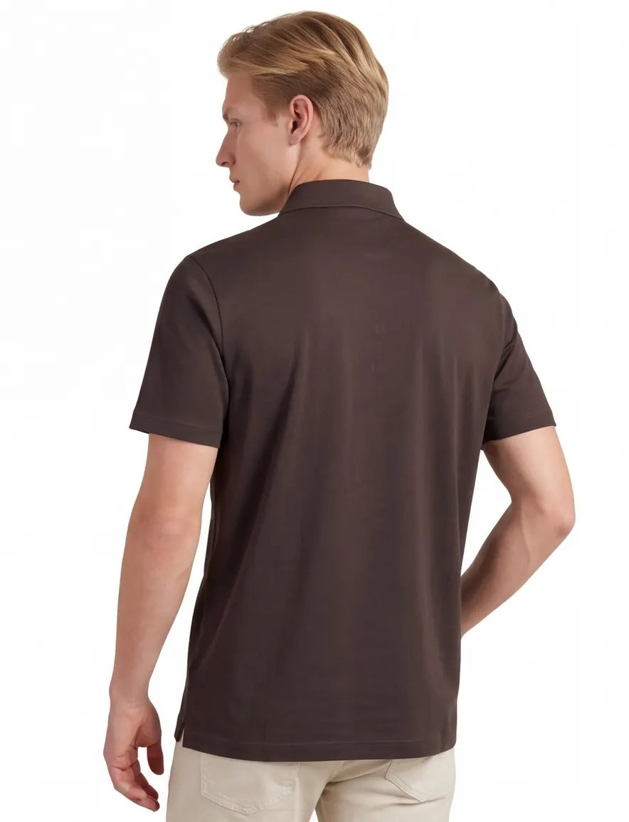 Paul & Shark poloshirt piqué bruin