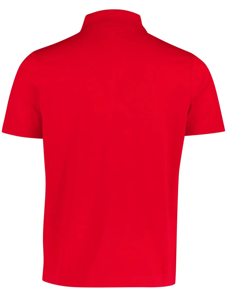 Poloshirt Paul & Shark rood katoen wijde fit