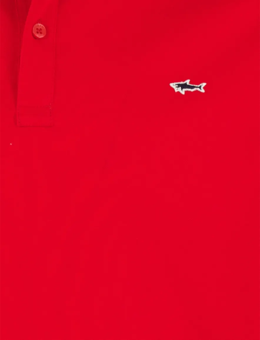 Poloshirt Paul & Shark rood katoen wijde fit
