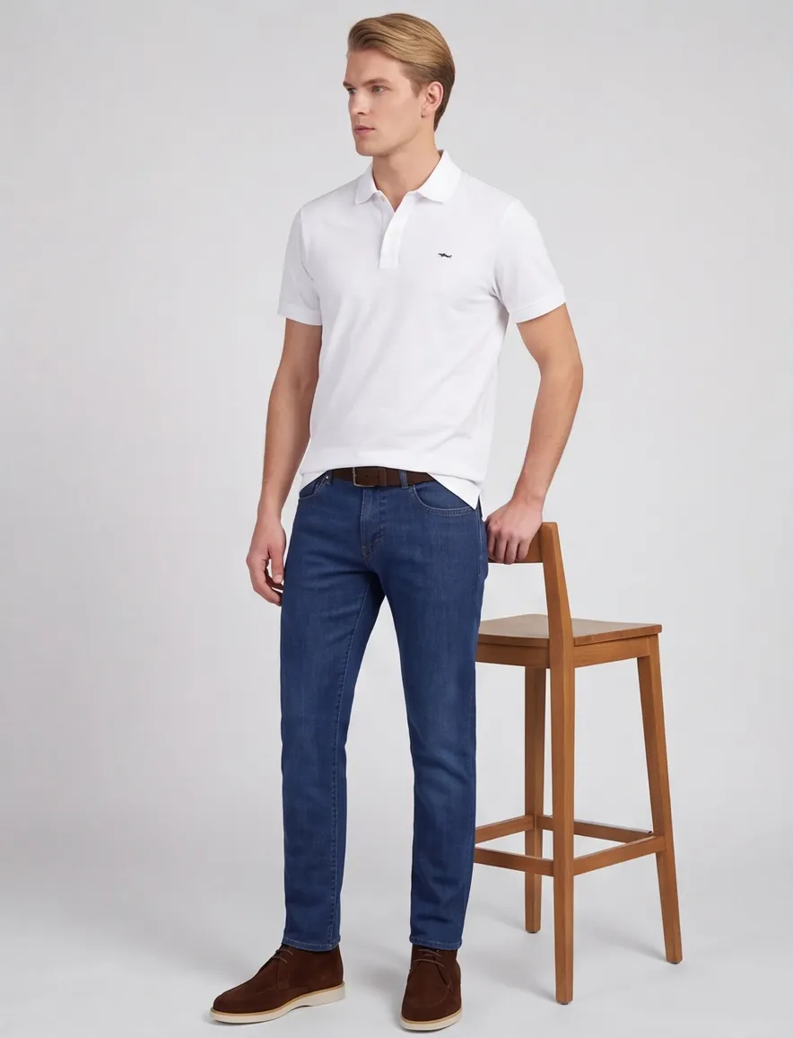 Paul & Shark poloshirt wit pique