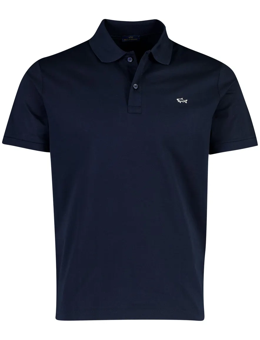 Paul & Shark poloshirt piqué donkerblauw
