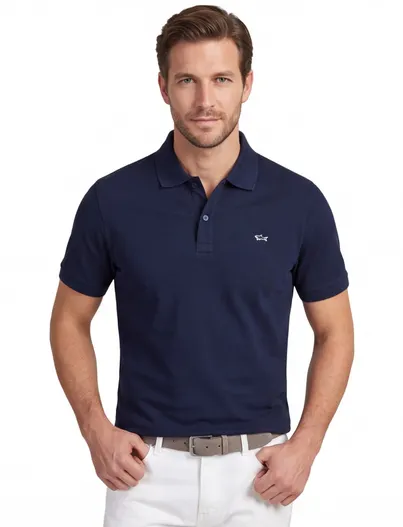 Paul & Shark Paul & Shark poloshirt piqué donkerblauw