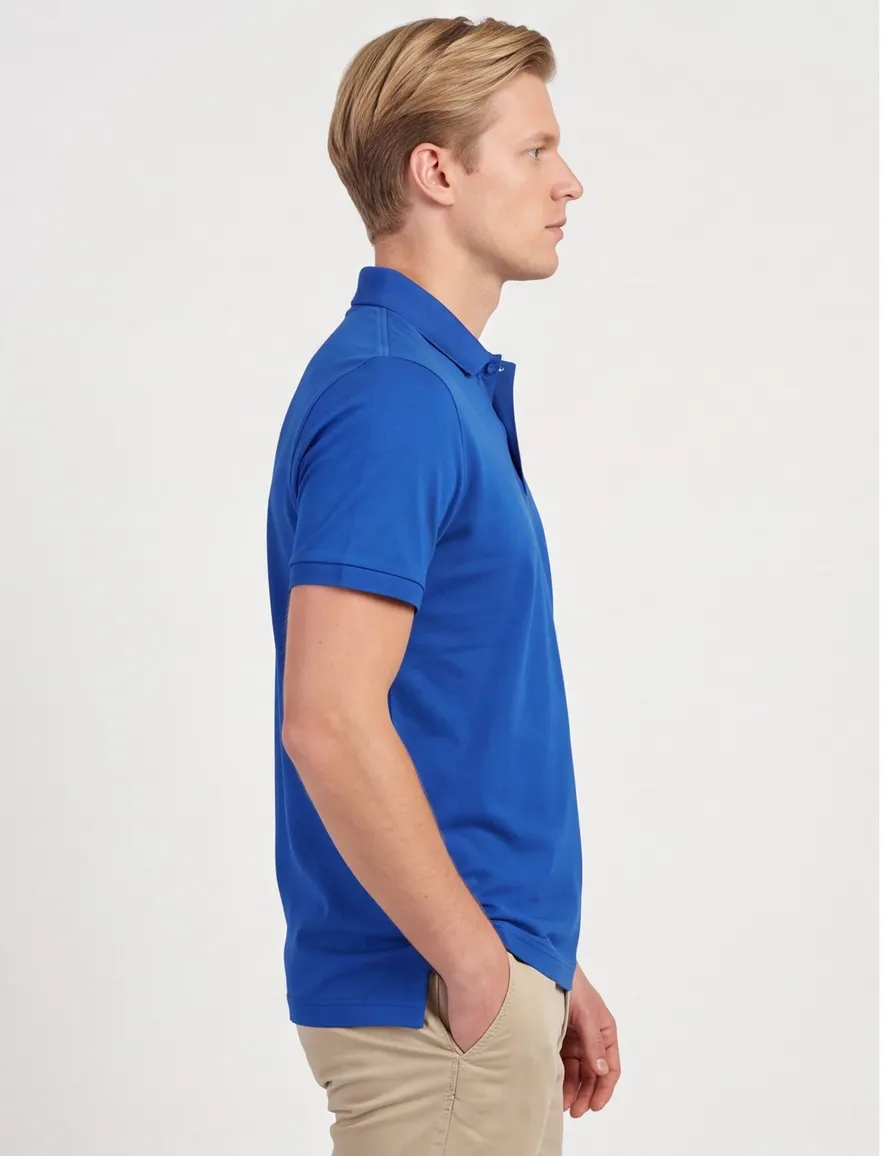 Paul & Shark poloshirt blauw pique