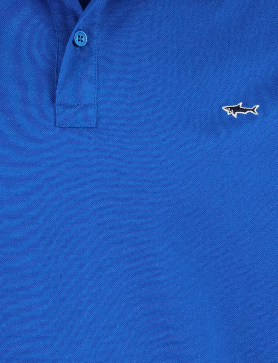 Paul & Shark poloshirt blauw pique