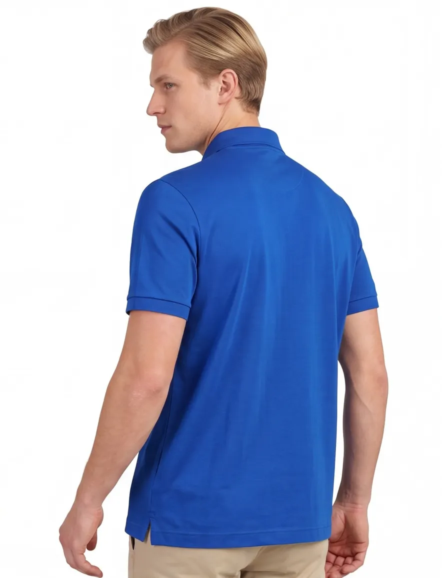 Paul & Shark poloshirt blauw pique