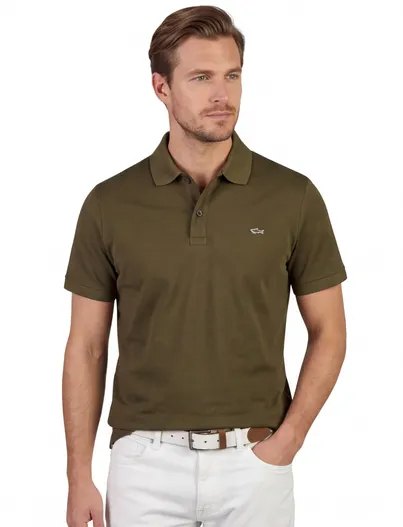 Paul & Shark Poloshirt Paul & Shark khaki wijde fit