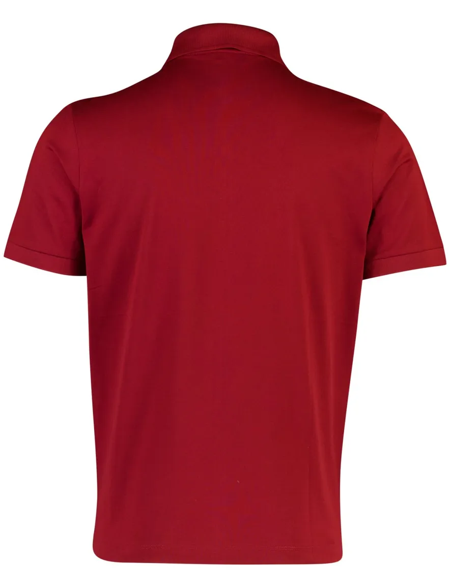 Paul & Shark poloshirt bordeaux wijde fit 2 knoops