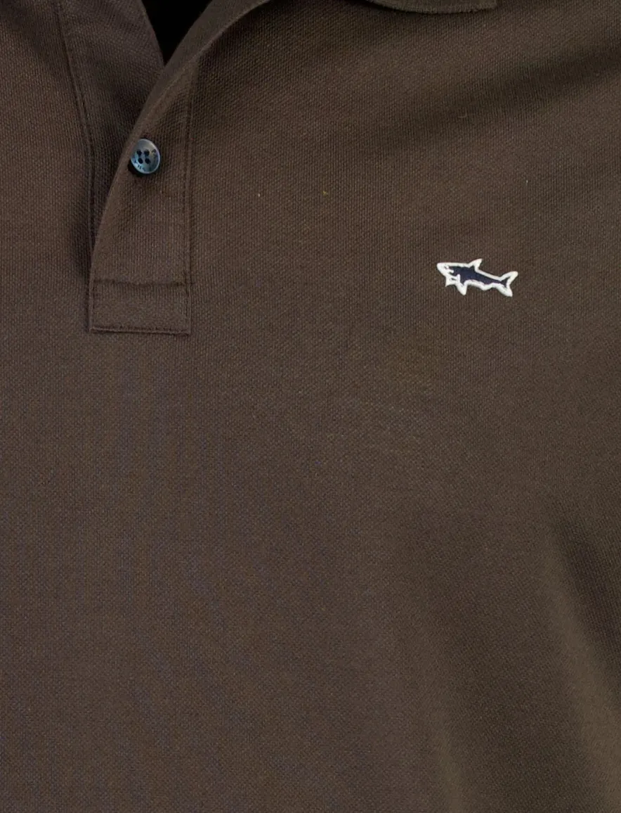 Paul & Shark poloshirt pique bruin