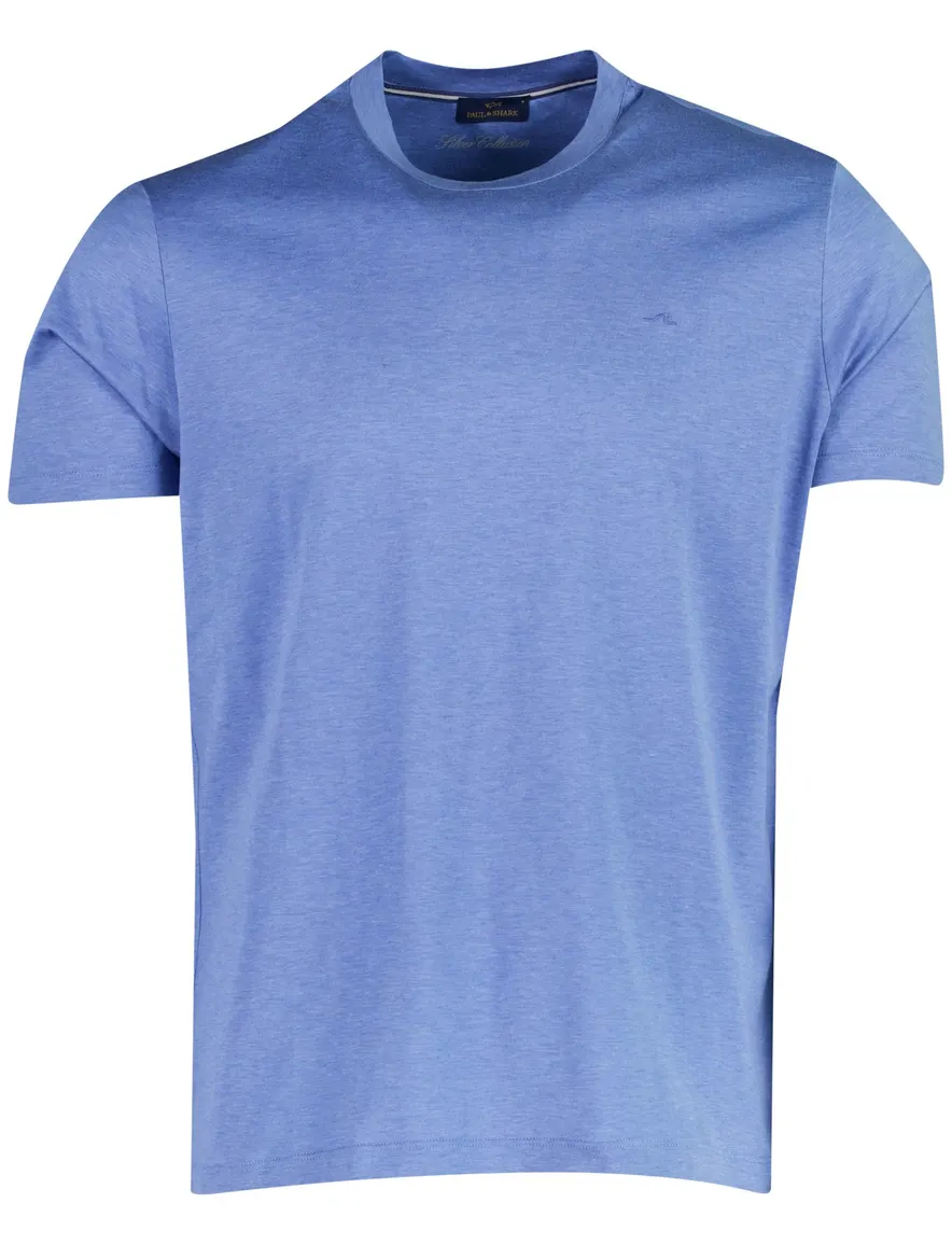 Paul & Shark Silver Collection T-shirt blauw gemêleerd
