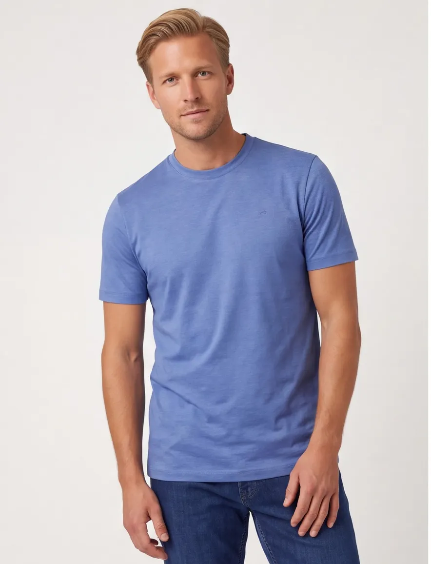 Paul & Shark Silver Collection T-shirt blauw gemêleerd