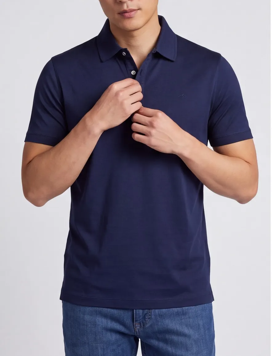 Paul & Shark Silver Collection poloshirt donkerblauw