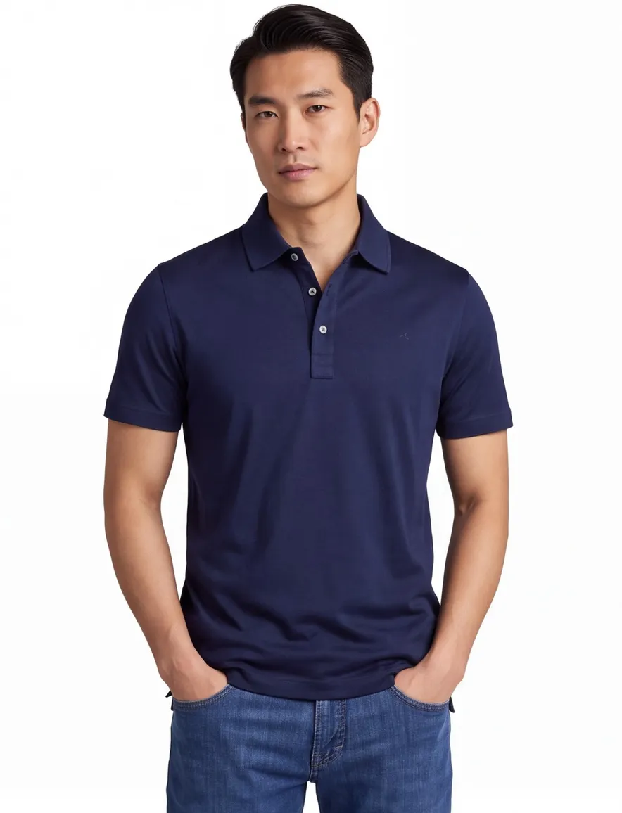 Paul & Shark Silver Collection poloshirt donkerblauw