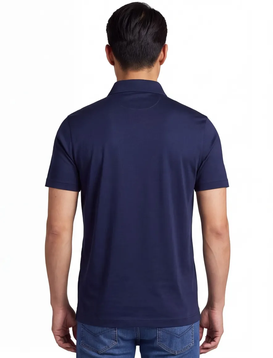 Paul & Shark Silver Collection poloshirt donkerblauw