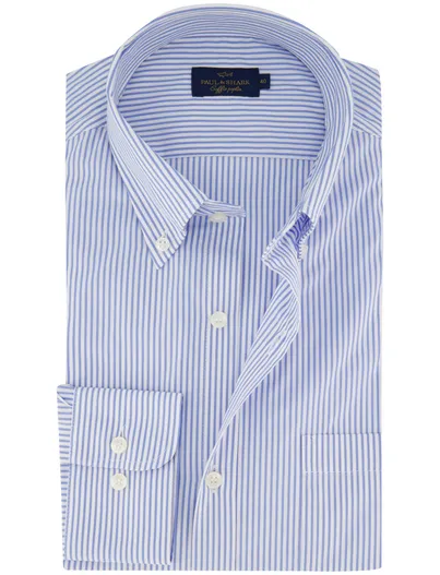 Paul & Shark Overhemd Paul & Shark gestreept blauw wijde fit