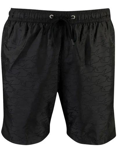 Paul & Shark Paul & Shark zwembroek geprint zwart