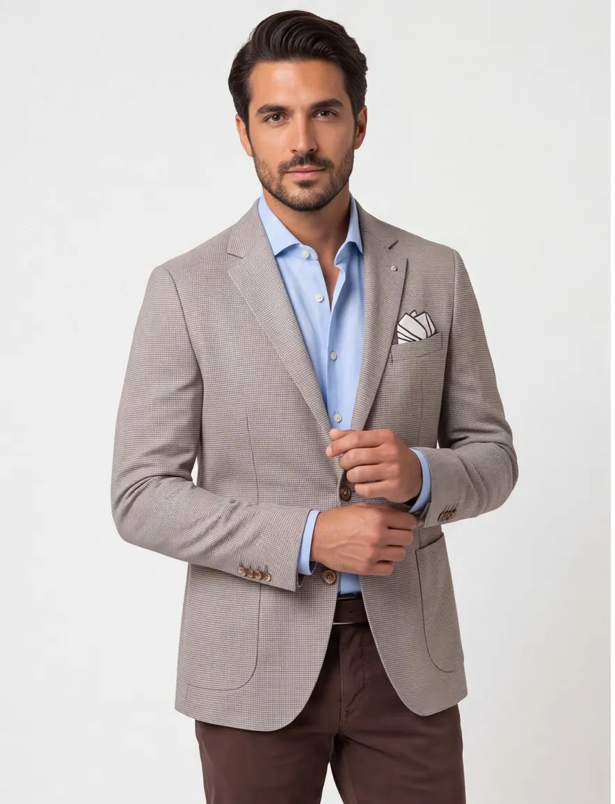 Born with Appetite colbert beige met pochet