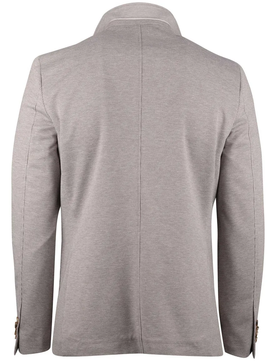 Born with Appetite colbert beige geprint slim fit