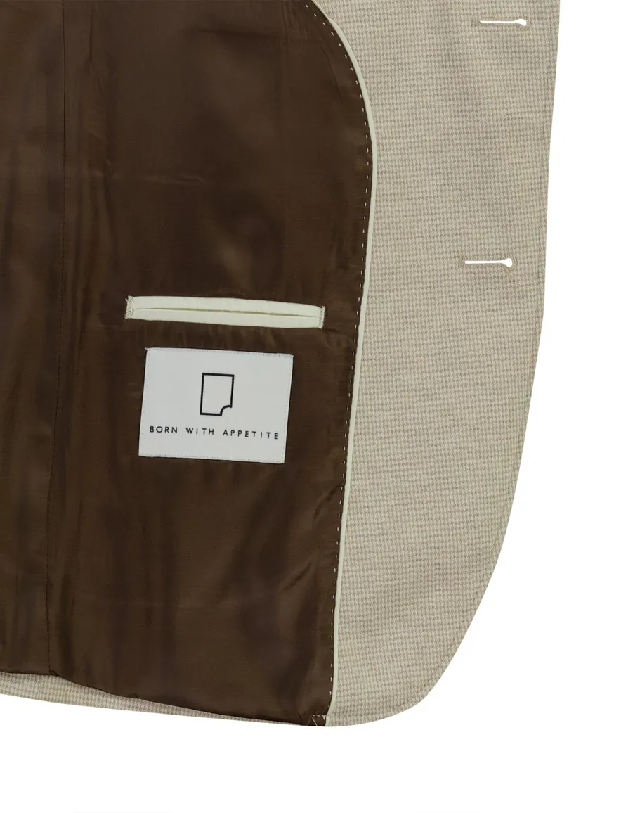 Born with Appetite slim fit colbert beige
