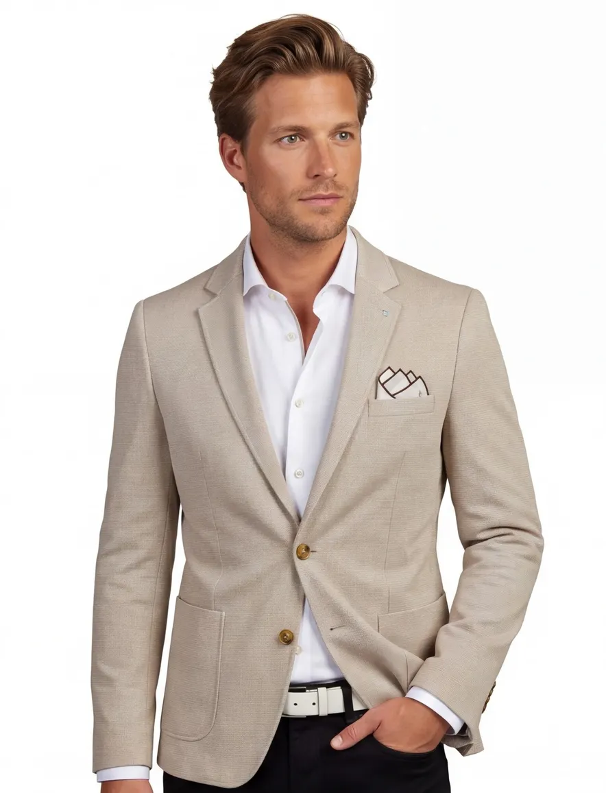 Born with Appetite slim fit colbert beige